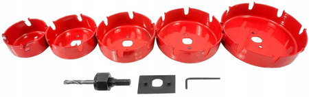 VERKE V05502 ZESTAW OTWORNIC WIDIOWYCH DO DREWNA 64-127 mm