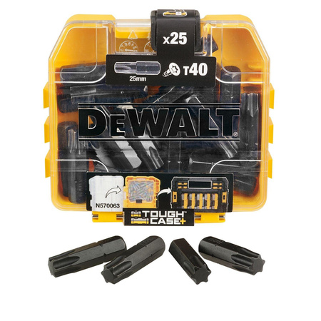 DeWalt Zestaw bitów udarowych T40 TORX IMPACT 25PC