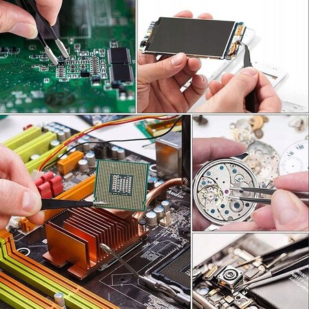 VERKE V39210 PĘSETY PRECYZYJNE 9 SZT