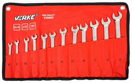 VERKE V35402 KLUCZE PŁASKIE PŁASKO OCZKOWE Z GRZECHOTKĄ