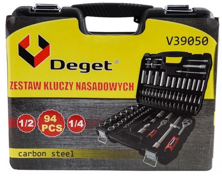 VERKE V39050 KLUCZE NASADOWE 94 SZTUKI ZESTAW WALIZKA