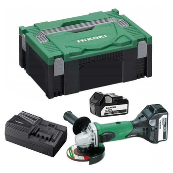 HIKOKI G18DSL2 WUZ SZLIFIERKA KĄTOWA AKUMULATOROWA 18V 125 MM + 2 AKU 5,0AH + HITSYSTEM
