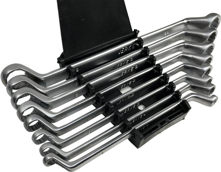 VERKE V35380 KLUCZE OCZKOWE ODGIĘTE 6-22mm 8 szt KLIP