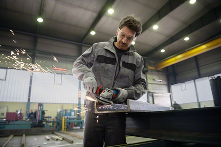 BOSCH GWS 14-125S SZLIFIERKA KĄTOWA 125mm 1400W - REGULACJA + WALIZKA