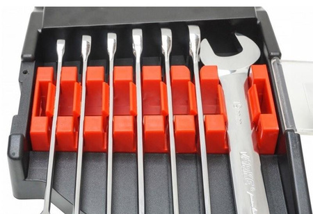 VERKE V35415 KLUCZE PŁASKO-OCZKOWE Z GRZECHOTKĄ 10-19mm