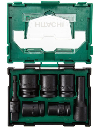 HiKOKI HITACHI Zestaw nasadek udarowych BOX II 7pc
