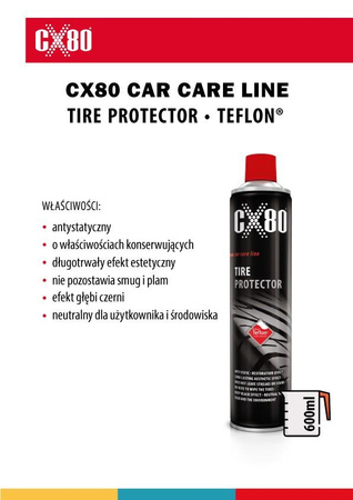 CX80 PREPARAT DO PIELĘGNACJI OPON - CX80 TIRE PROTECTOR TEFLON®