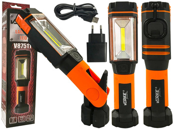 VERKE LATARKA WARSZTATOWA LAMPKA POWERBANK LED COB