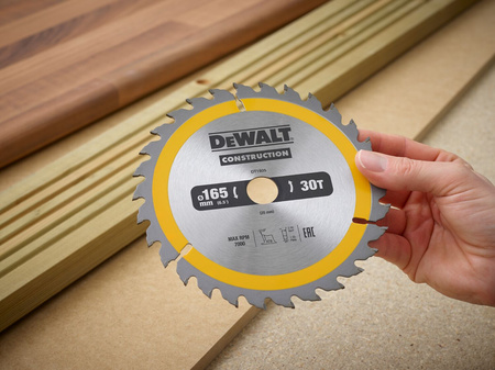 DeWALT DT1935 TARCZA DO DREWNA DO PILAREK RĘCZNYCH 165 x 20mm 30T