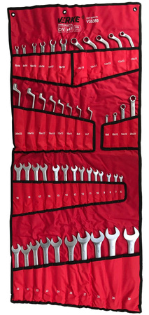 VERKE V35360 KLUCZE PŁASKO OCZKOWE GIĘTE TORX TYP C 47 szt