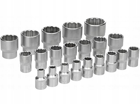 VERKE V39104 NASADKI DWUNASTOKĄTNE 1/2'' 8-36mm