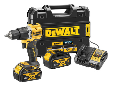 DEWALT DCD100YM2T WIERTARKO-WKRĘTARKA 68Nm 18V XR 4Ah 100 lat