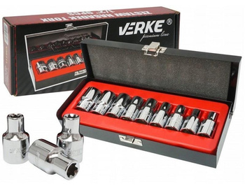 ZESTAW NASADEK TORX 1/2″ 9 EL VERKE PREMIUM LINE