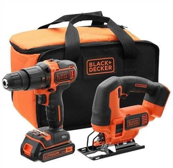 BLACK DECKER BCK22S1S AKU WKRĘTARKA +WYRZYNARKA 1,5Ah
