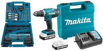 MAKITA HP488DWAE WKRĘTARKA 18V 42Nm + 2x2,0Ah + OSPRZĘT 212 SZTUK