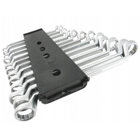 VERKE V35385 KLUCZE OCZKOWE ODGIĘTE 6-32 mm 12 szt KLIP