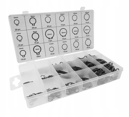 VERKE V06725 PIERŚCIENIE SEGERA ZEWNĘTRZNE SEGERY OSADCZE ZESTAW PIERŚCIENI ZEWNĘTRZNYCH 300 SZT