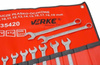 VERKE V35420 KLUCZE PŁASKO-OCZKOWE 12 EL 8-19mm POKROWIEC