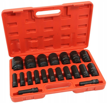 VERKE V39468 ZESTAW NASADEK UDAROWYCH 1/2" 10-38mm - 20 SZTUK