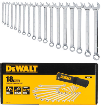 DeWALT DWMT19237 KLUCZE PŁASKO-OCZKOWE 6-24 mm