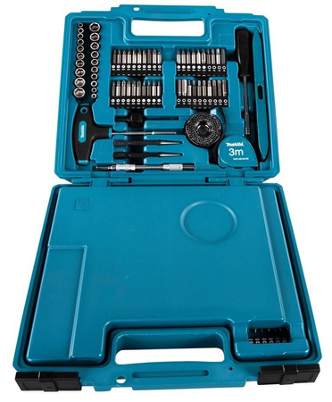 MAKITA DDF485RFJ Wkrętarka 18V 2x 3Ah + SET MAKITA 212szt