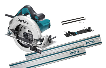 MAKITA HS7611 RĘCZNA PILARKA TARCZOWA 190 mm 1600W + ADAPTER + 2x SZYNA 1,5M