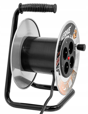 VERKE V70015 PRZEDŁUŻACZ ZWIJANY 3x1,5mm 25m 4 GNIAZDA