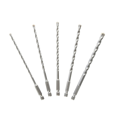 DEWALT DT60099 KOMPLET 5SZT. WIERTEŁ UNIWERSALNYCH Z WĘGLIKIEM MOCOWANIE HEX 1/4"