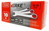 VERKE V35308 KLUCZE PŁASKO-OCZKOWE KRÓTKIE 10 EL. 10-19mm