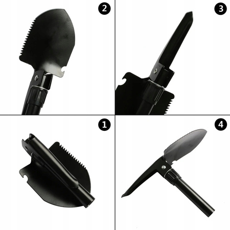 VERKE V86627 SAPERKA WOJSKOWA SKŁADANA, ŁOPATA, ŁOPATKA KEMPINGOWA