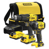 STANLEY FATMAX SFMCK465D2S-QW ZESTAW ELEKTRONARZĘDZI SFMCD711 + SFMCF800 + 2X 2.0 AH + ŁADOWARKA + TORBA