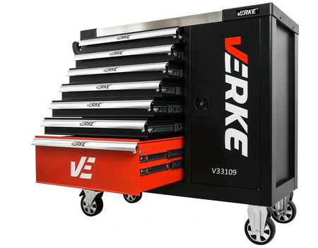 VERKE V33109 SZAFKA NARZĘDZIOWA 7 SZUFLAD+ 306 NARZĘDZI