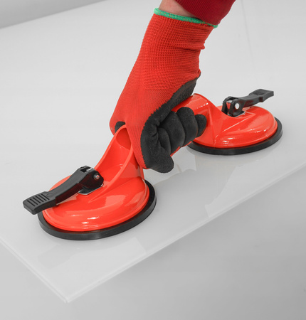 VERKE V08215 PRZYSSAWKA RĘCZNA UCHWYT SZYB SZKŁA BLACHY PŁYT PŁYTEK GLAZURY 115MM 70KG