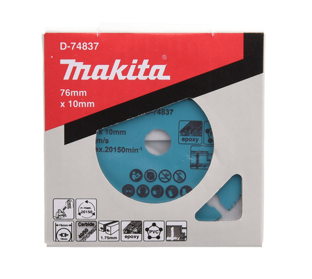 MAKITA D-74837 TARCZA Z GRYSEM Z WĘGLIKA SPIEKANEGO 76x10 mm DO DMC300
