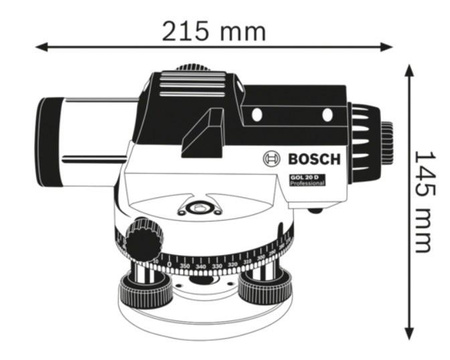 BOSCH GOL 26 D NIWELATOR OPTYCZNY + STATYW + ŁATA