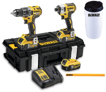 DeWALT DCK266P3 WKRĘTARKA DCD796 ZAKRĘTARKA DCF887 3X5,0Ah + GRATIS