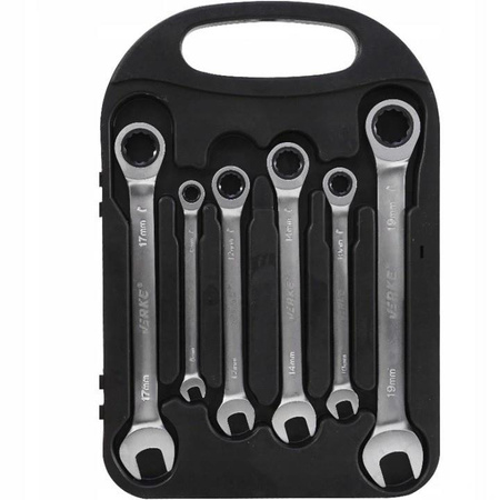 VERKE V35400 KLUCZE PŁASKO OCZKOWE Z GRZECHOTKĄ 8-19 mm D-73520