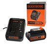 BLACK DECKER BCSS18B NOŻYCE DO TRAWY ŻYWOPŁOTU 18V ŁADOWARKA + AKU 1,5Ah