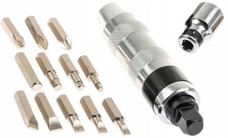 VERKE V86449 WKRĘTAK UDAROWY 1/2 DO POBIJANIA 13 BITÓW ZESTAW