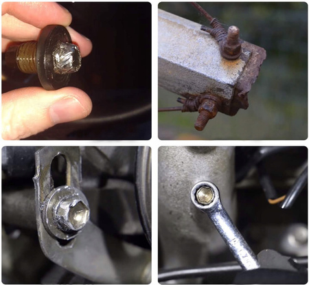 VERKE V86485 WYKRĘTAKI DO ZERWANYCH ŚRUB 6+6 SZT