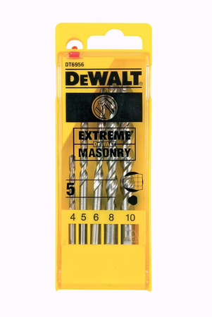 DEWALT DT6956 ZESTAW 5 WIERTEŁ DO BETONU EXTREME 4 - 10 mm