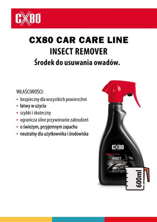 CX80 ŚRODEK DO USUWANIA OWADÓW - INSECT REMOVER 600ML