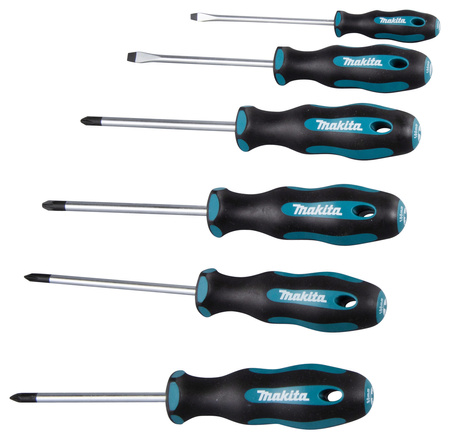 MAKITA E-10528 6-CZĘŚCIOWY ZESTAW WKRĘTAKÓW SL/PZ/PH