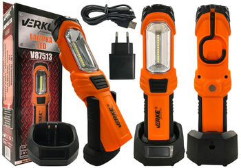 VERKE V87513 LATARKA WARSZTATOWA LAMPKA LED SMD ŁADOWARKA