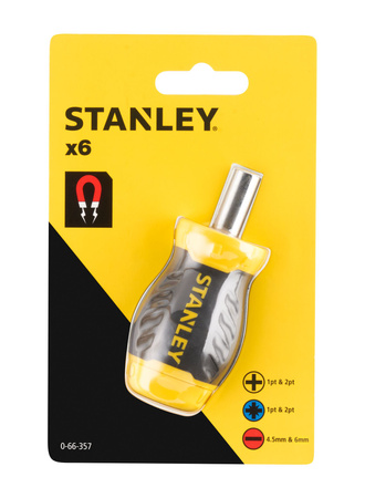 STANLEY 0-66-357 WKRĘTAK Z WYMIENNYMI BITAMI MULTI-BIT 6BITÓW