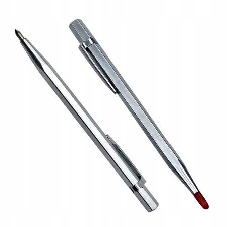 VERKE V05037 RYSIK TRASERSKI DO SZKŁA METALU CERAMIKI ŚLUSARSKI 14cm WĘGLIK WOLFRAMU