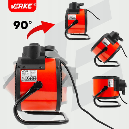 VERKE V80069 NAGRZEWNICA ELEKTRYCZNA 3500W TERMOWENTYLATOR OGRZEWACZ WENTYLATOR FARELKA