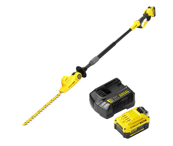 STANLEY SFMCPH845M1 NOŻYCE DO ŻYWOPŁOTU Z WYSIĘGNIKIEM 18V 45CM FATMAX V20 + 4Ah