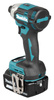 MAKITA DTD201RTJ ZAKRĘTARKA UDAROWA 18V • 1/4" • 210 NM • 4 BIEGI • 2x 5Ah