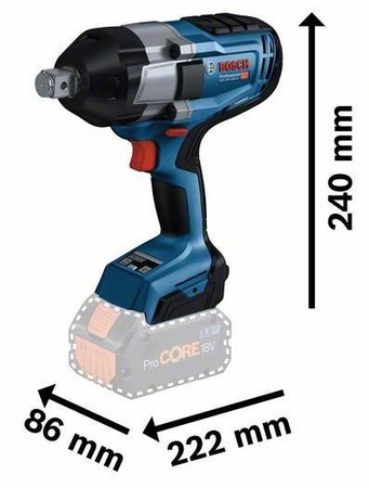 BOSCH GDS 18V-1050H KLUCZ UDAROWY 1050Nm + 2x5,0Ah